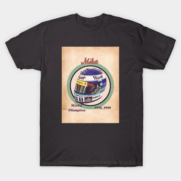 1998 Mika Hakkinen T-Shirt by Popcult Posters